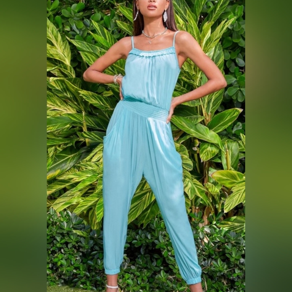 Ramy Brook Elegant Blue Women's Jumpsuit